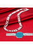 Buy 2 In 1 Bundle Offer, Best Jewelry Silver Plated Long Chain, Premium Salman Khan Style Bracelet, CH528
